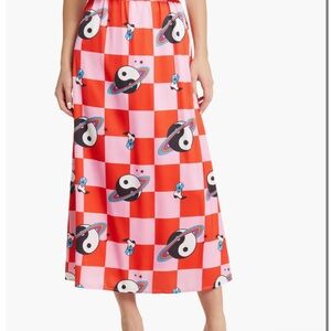 Lala It Girl Cosmic Check Print Skirt